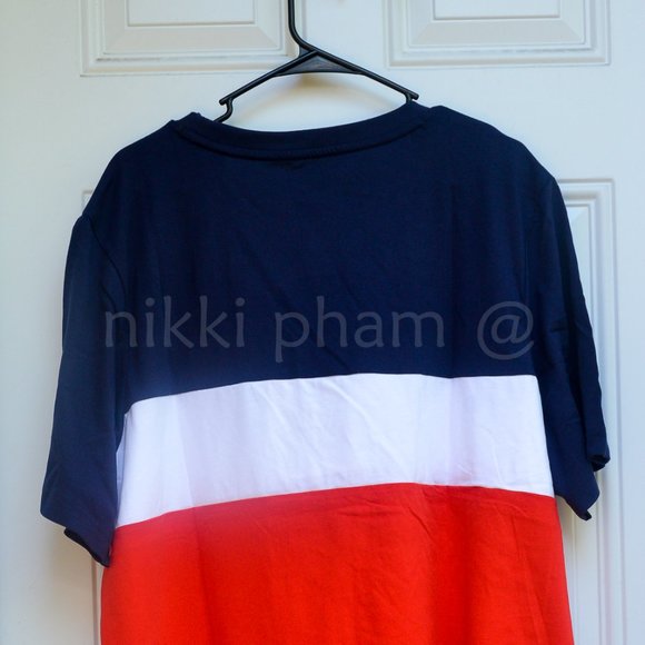 PUMA Men’s Double Down Tee in color block blue - Picture 4 of 4